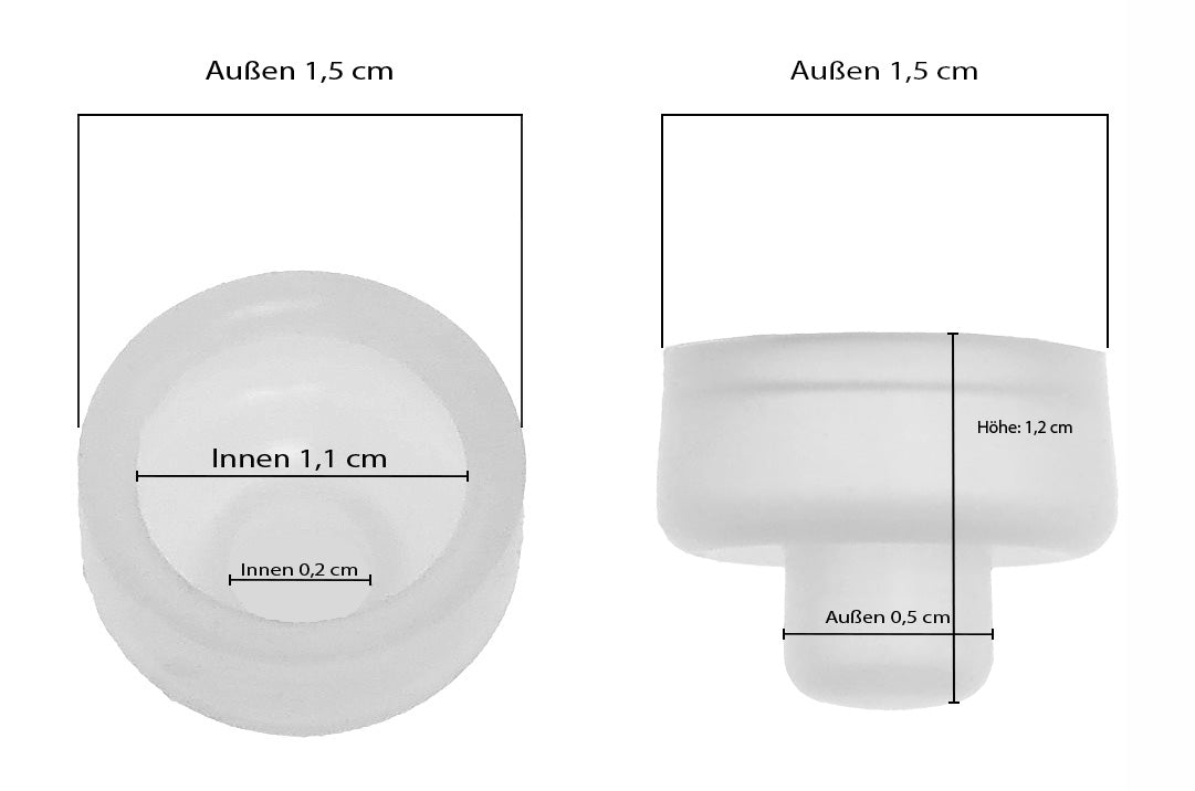 2x Piebert Aromaschutzkappe 39157 für Silit Sicomatic t-plus, D, T, L, SN Deckel für Schnellkochtopf