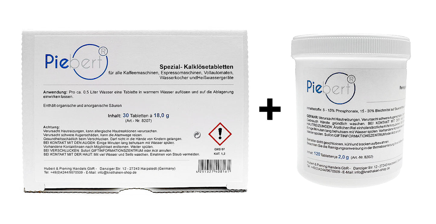 Sparset: 120 Reinigungstabletten + 30 Entkalkungstabletten für Kaffeevollautomaten