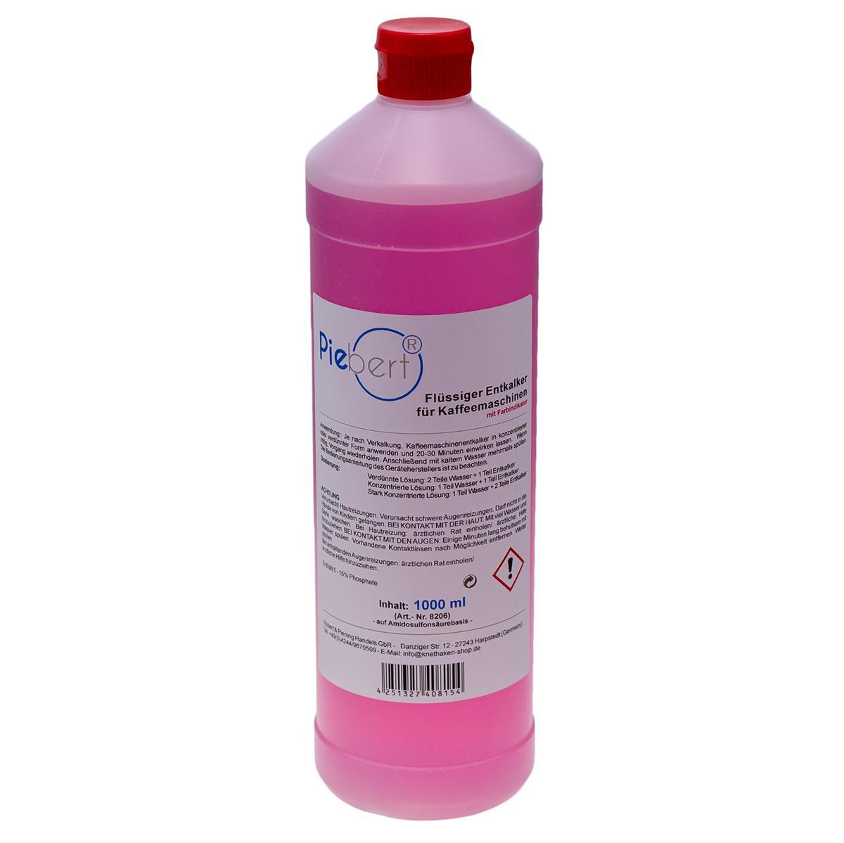 Flüssigentkalker 8206 1l Konzentrat für Kaffeevollautomaten, Kaffeemaschinen, Padmaschinen, Kapselmaschinen