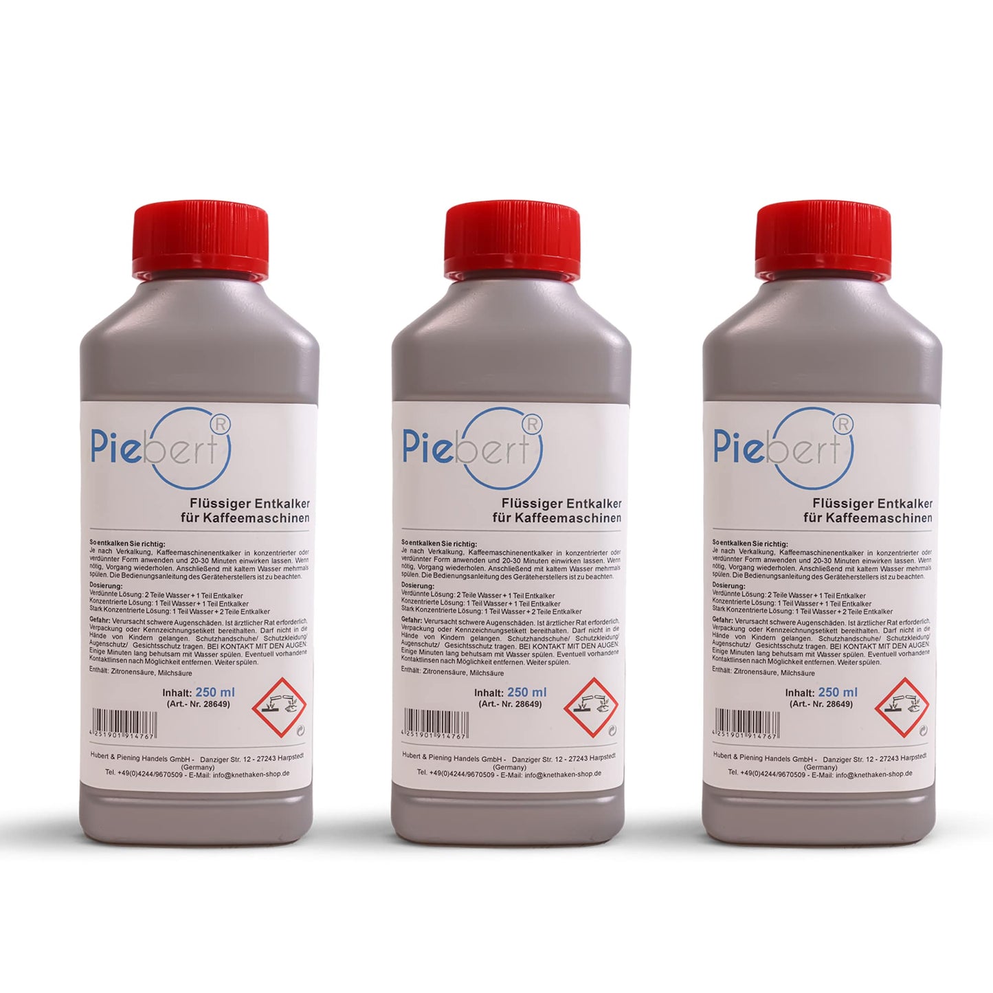 3x 250ml Flüssigentkalker 28649 für Philips, Saeco, DeLonghi Kaffeevollautomaten
