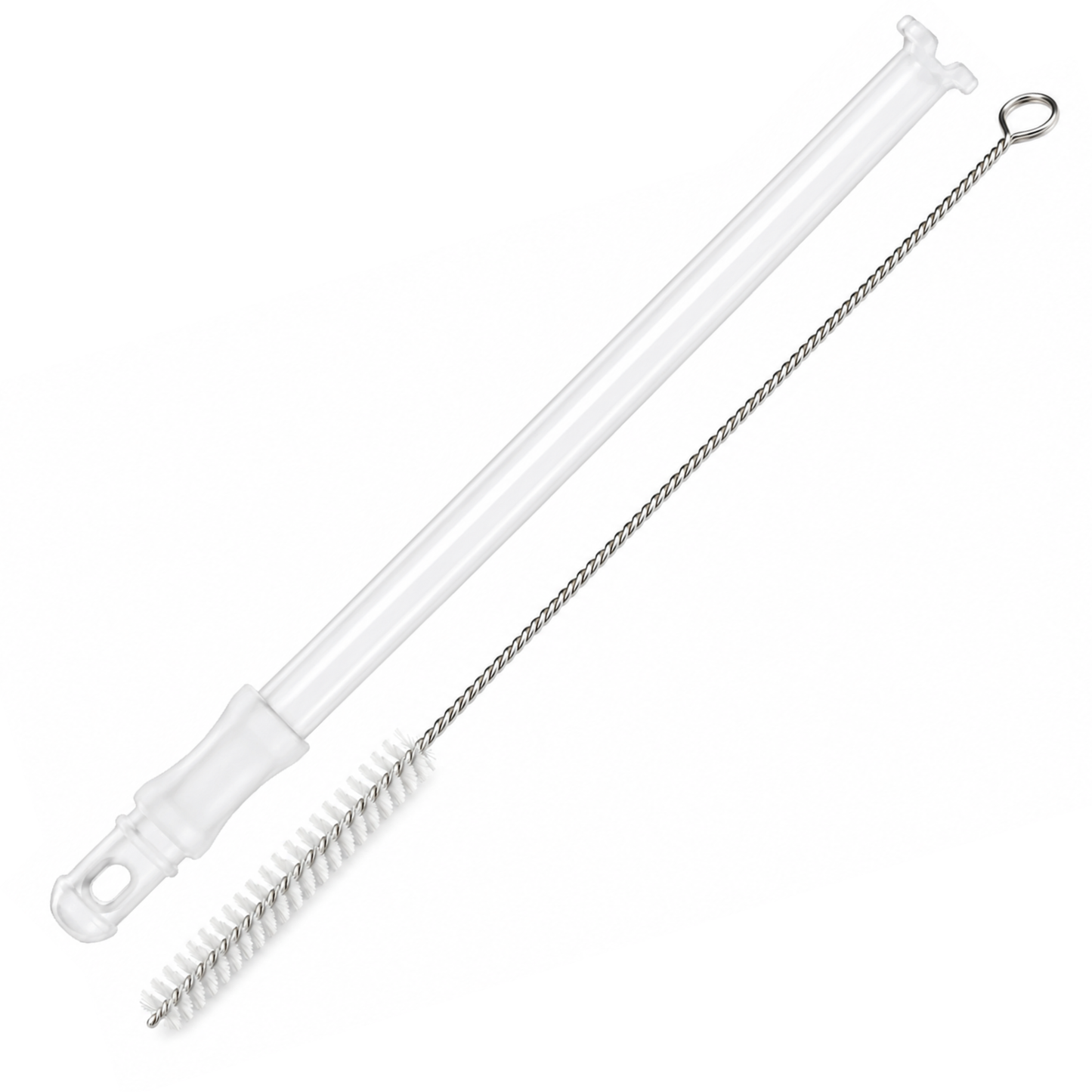 Piebert Fix Milchschlauch 57098 + Reinigungsbürste für DeLonghi Magnifica S, Smart, Dinamica, Eletta, PrimaDonna S, Class & XS - 53132C8204, 5313232961