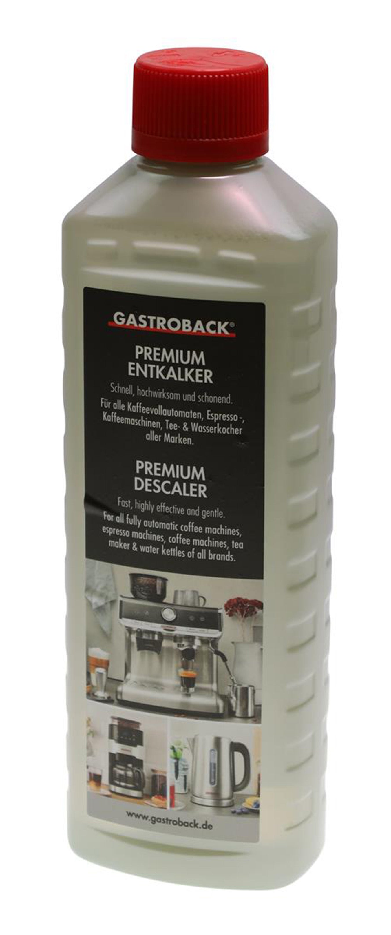 Gastroback 98175 Premium Entkalker 500ml für Espressomaschinen Wasserkocher