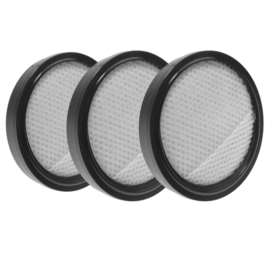 3x Piebert Fix Filter 54435 für Severin HV7152 HV7153 HV7966 & Hoogo S3 Akku-Staubsauger – Waschbarer Motorschutzfilter – Ersatzfilter Ø 8,7 cm