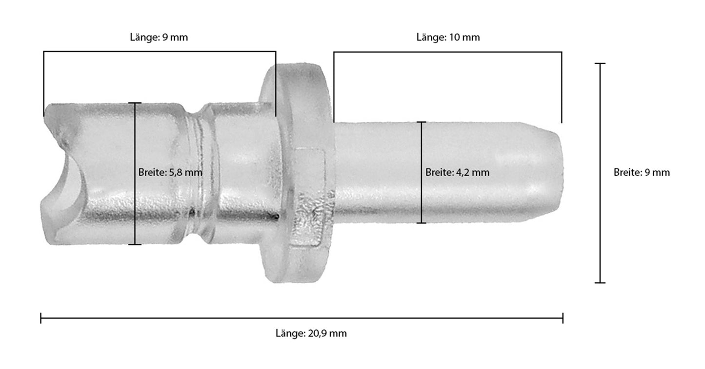 6x Nippel 45413 für Jura Milchsystem für Kaffeevollautomaten ENA E8, GIGA 6 10 W10, IMPRESSA J6 J8 J8twin Z5 Z6 Z7 Z8 Z9 Z10, S8 S80 WE8