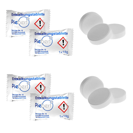 Piebert Kalklösetabletten 8730 einzeln verpackt 30er Set Entkalkungstabletten