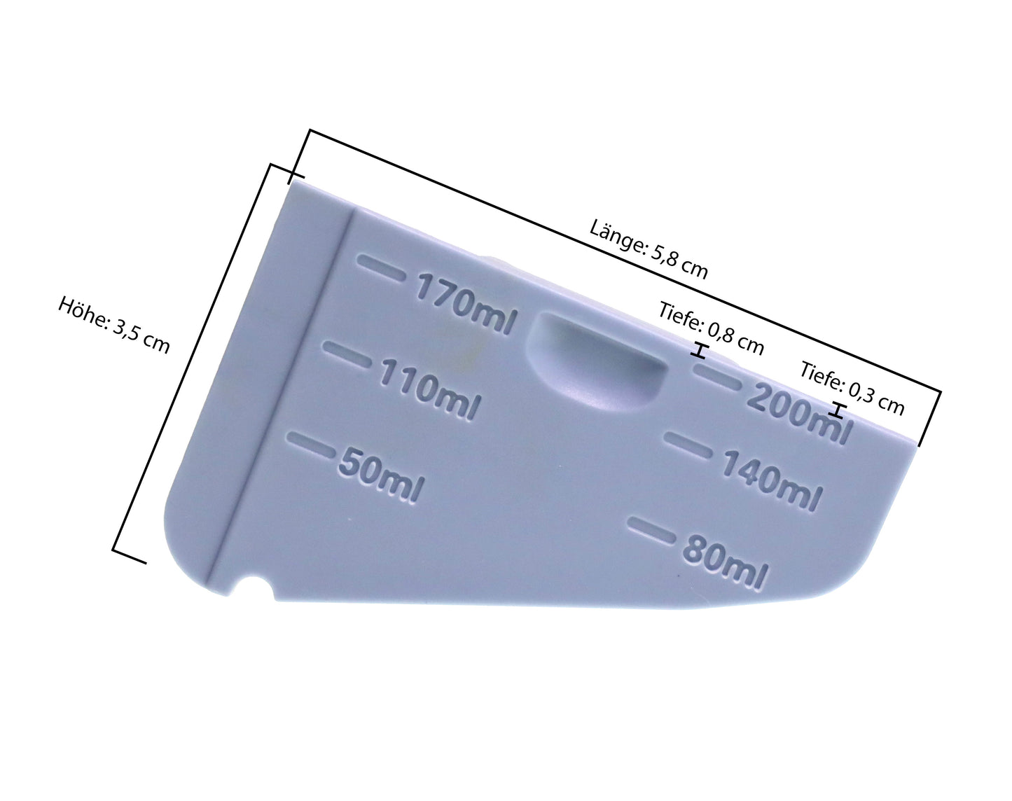 Piebert Fix Dosierhilfe 54237 für Whirlpool Bauknecht Indesit Waschmaschine wie C00285592, 482000023242