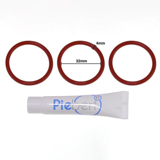 Piebert Care Pflegeset 200701 für Saeco Kaffeevollautomaten [3x O-Ring 32x4, 4g Silikonfett]