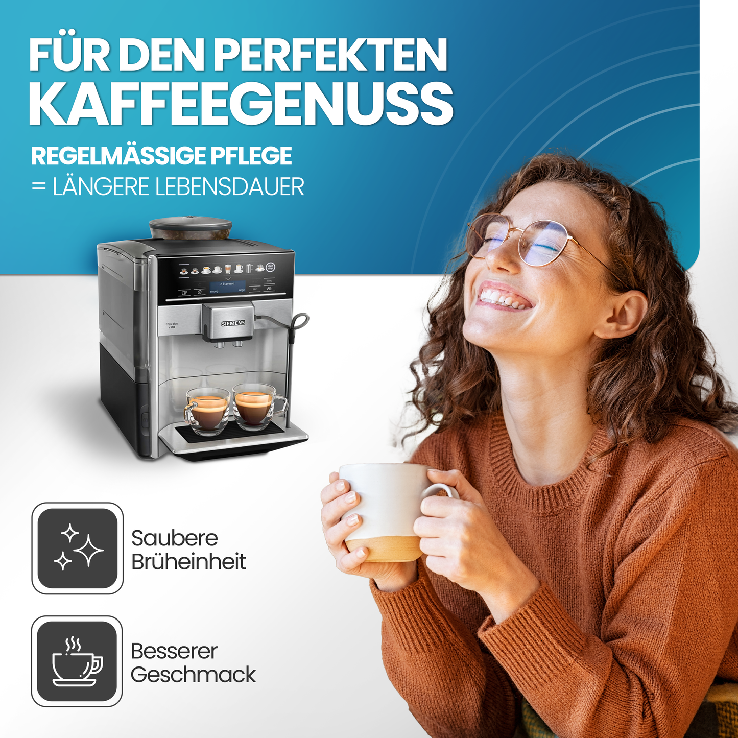 Piebert Care Pflegeset 200927 für Bosch & Siemens Kaffeevollautomaten