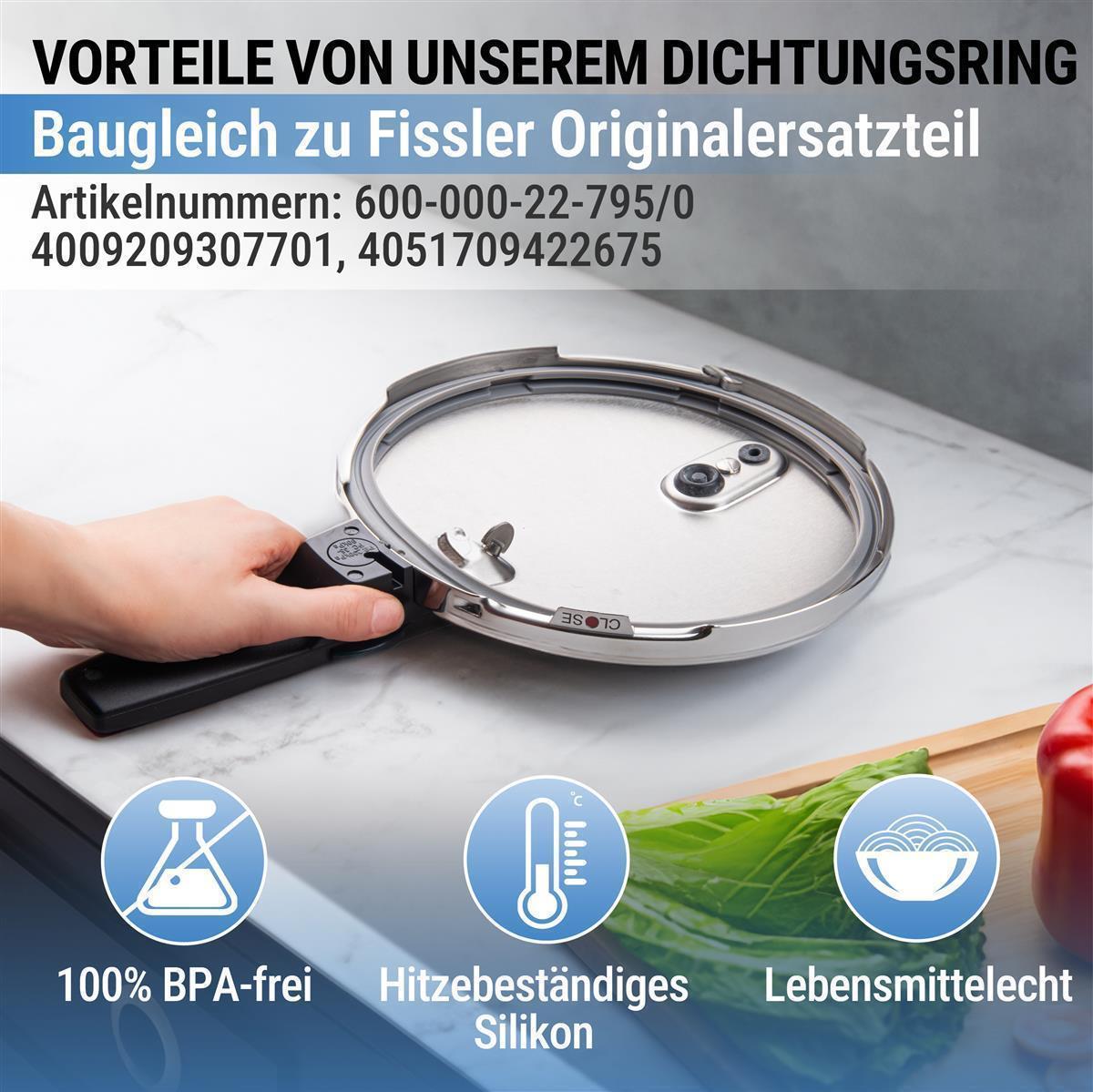 Piebert Dichtungsring 39156 22cm für Fissler wie Orig. EAN 4009209307701