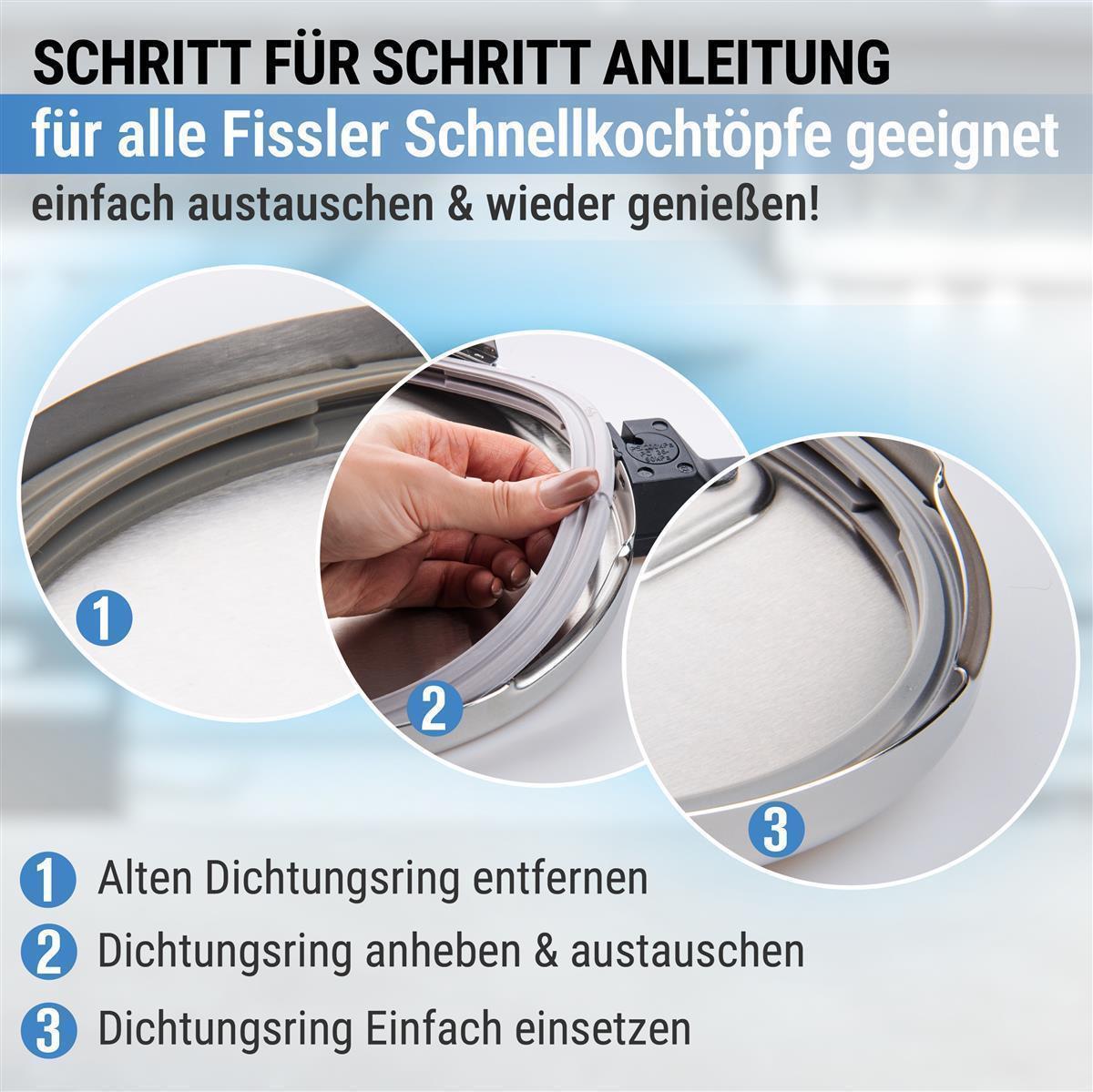 Piebert Dichtungsring 39156 22cm für Fissler wie Orig. EAN 4009209307701