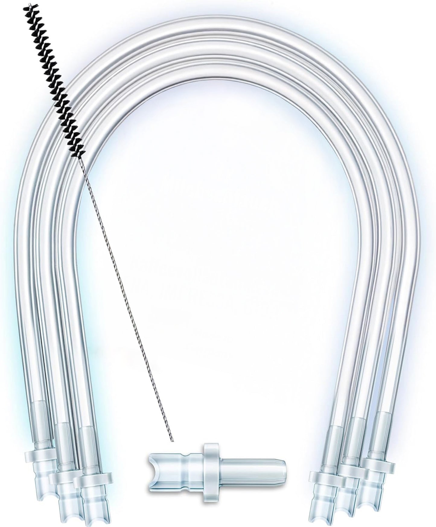 Milchschlauchset 200425 für Jura Kaffeevollautomaten (3x Milchschlauch 38cm, 6x Nippel, Reinigungsbürste) kompatibel mit Jura ENA E8, GIGA 6 10 W10, IMPRESSA J6 J8 J8twin Z5 Z6 Z7 Z8 Z9 Z10, S8 S80 WE8