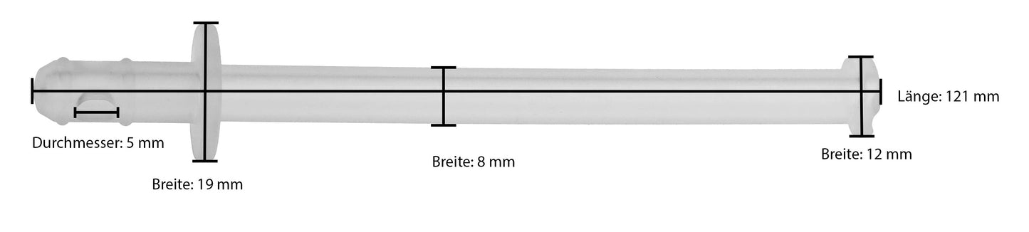 Piebert Fix Milchschlauch 55794 inkl. Reinigungsbürste für DeLonghi Magnifica Evo & Start