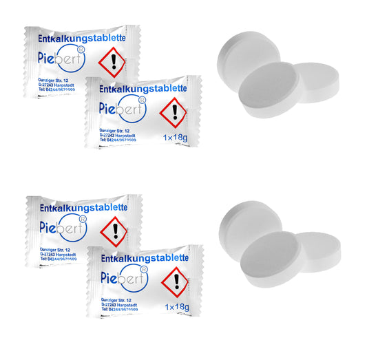 Piebert Kalklösetablette 8730 einzeln verpackt 30er Set Entkalkungstabletten